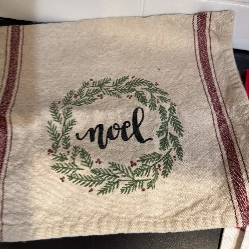 Lot of‎ 7 Kitchen Tea Towels Runner Hand Towel Place Mat CHRISTMAS Holiday